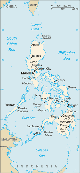 Mapa Filipin