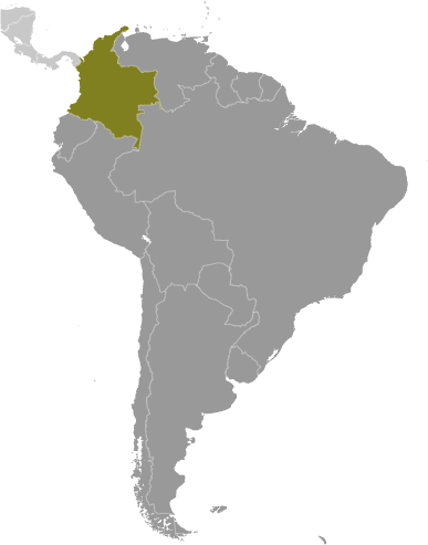 Położenie Kolumbii na mapie Ameryki