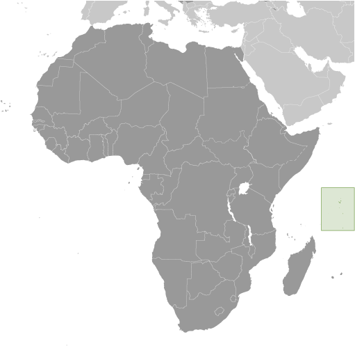Położenie Seszeli na mapie Afryki