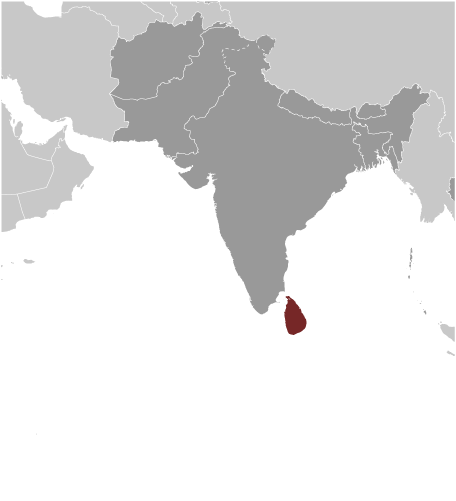 Położenie Sri Lanki